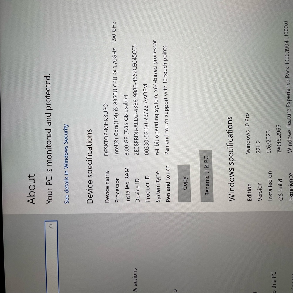 Laptop / Tablet